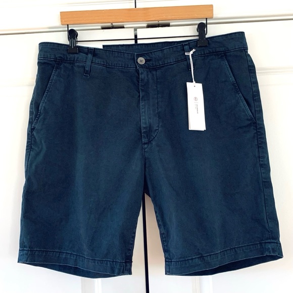 AG Adriano Goldschmied Shorts Lightweight Sateen Wanderer Slim Chino Size 36 - Picture 8 of 8